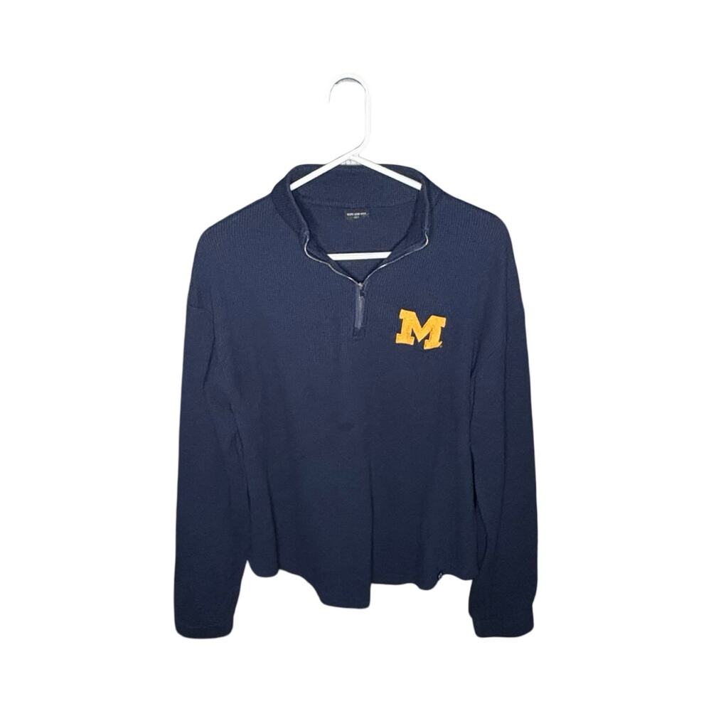 Michigan Wolverines Quarter-Zip Pullover Women's L